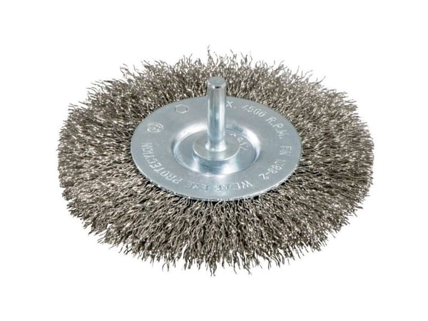 Metabo 630550000, Slipebørste, Metall, Maling, Rustfritt stål, Rustfritt stål, Grå, Rund, 6 mm