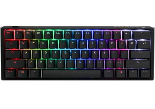 Ducky One 3 Classic Mini, Langallinen, USB, Mekaaninen, RGB LED, Musta, Valkoinen