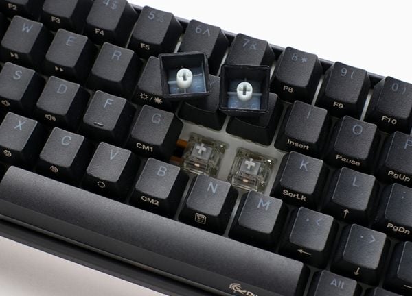 Ducky One 3 SF - Tastatur - bakgrunnsbelyst - USB-C - QWERTY - USA - tastsvitsj: Cherry MX Silver-svitsjer - klassisk svart