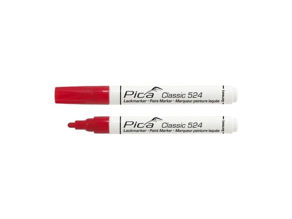 Pica marker red - Classic Industry paint marker, pyöreä kärki 2-4 mm