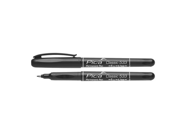 PICA Classic Permanent marker INSTANT-DRY 0,7mm rund spids sort - 2107729