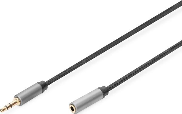 DIGITUS - Lydkabel - mini-phone stereo 3.5 mm hunn til mini-phone stereo 3.5 mm hann - 1.8 m - svart