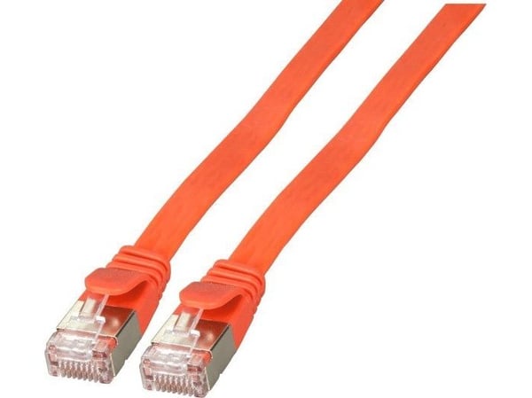 EFB Elektronik K5545RT.0,5, 0,5 m, Cat6a, U/FTP (STP), RJ-45, RJ-45, Rød