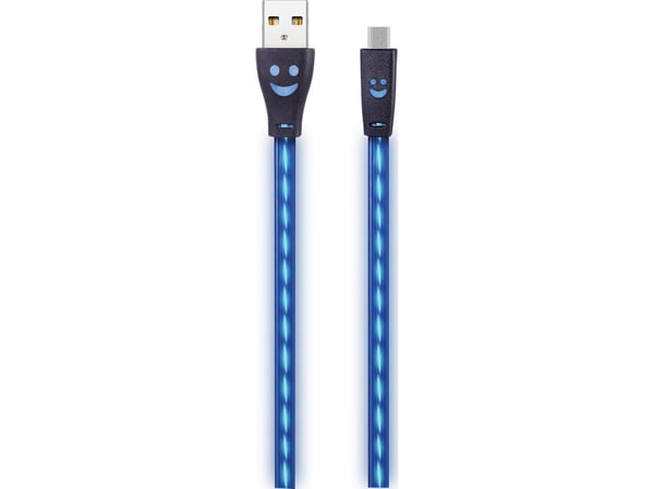 2GO 795535, 1 m, USB B, Micro-USB B, Blå
