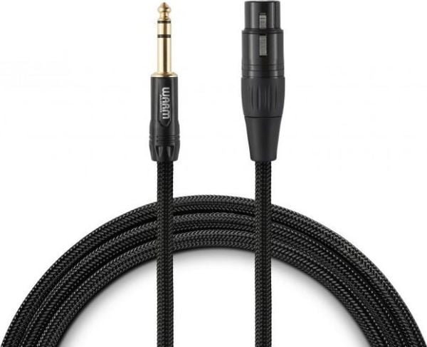 Kabel WARM AUDIO Jack 6,3 mm - XLR 1,8 m svart (WARM PREM-XLRF-TRSM-6)