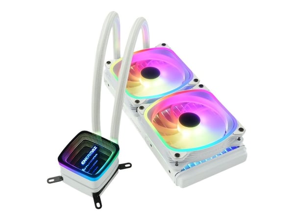 Enermax Aquafusion ADV series ELC-AQFA240-SQA-W - Væskekjølesystem for prosessor - 240mm cpu liquid cooler - (for: LGA1366, AM3+, LGA2011, FM1, FM2...