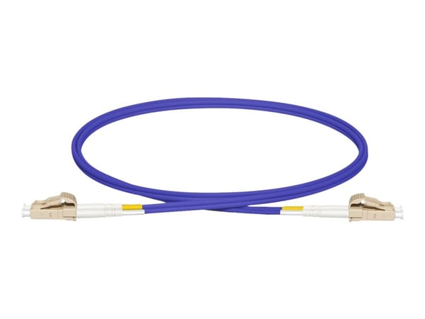 Lanview - Koblingskabel - LC/UPC-multimodus (hann) til LC/UPC-multimodus (hann) - 2 m - 2 mm - fiberoptisk - dupleks - 50 / 125 mikroner - OM4 - ha...