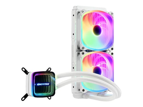 Enermax Aquafusion ADV series ELC-AQFA240-SQA-W - Væskekjølesystem for prosessor - 240mm cpu liquid cooler - (for: LGA1366, AM3+, LGA2011, FM1, FM2...