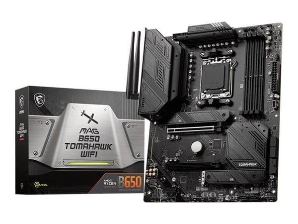 MSI MAG B650 TOMAHAWK WIFI - Moderkort - ATX - Socket AM5 - AMD B650 Chipuppsättning - USB 3.2 Gen 1, USB 3.2 Gen 2, USB-C 3.2 Gen2, USB-C 3.2 Gen ...