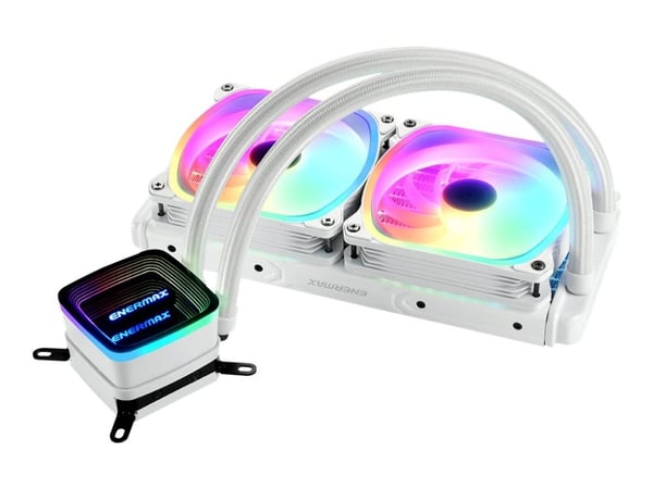 Enermax Aquafusion ADV series ELC-AQFA240-SQA-W - Væskekjølesystem for prosessor - 240mm cpu liquid cooler - (for: LGA1366, AM3+, LGA2011, FM1, FM2...