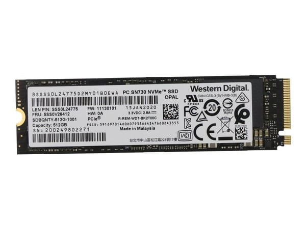 Lenovo - SSD - 512 GB - intern - M.2 2280 - PCIe 3.0 x4