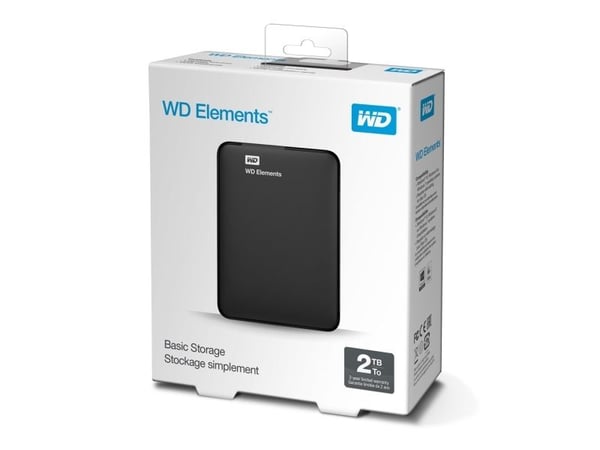 Kiintolevy Western Digital STANDARD EXTERNAL DRIVE WD 2.5" 2TB USB3 Musta