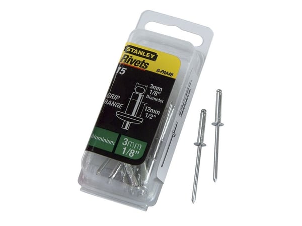 Stanley nagle/trekknagler i aluminium 5x9,5 mm, 15 stk. 1-PAA66T