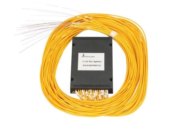 Extralink 1:32 PLC SPLITTER NO CONNECTORS 2.0 MM 1.5M ABS MODULE, Kaapelin jakaja, Musta, ABS, Polykarbonaatti (PC)