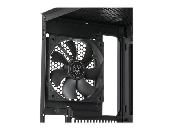 SilverStone FARA R1 V2 - Mid tower - ATX - sidepanel med vindu (herdet glass) - ingen strømforsyning (ATX / PS/2) - svart - USB/lyd