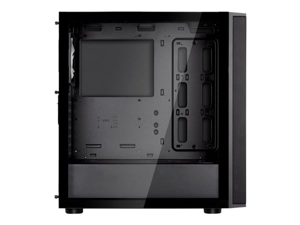 SilverStone FARA R1 V2 - Mid tower - ATX - sidepanel med vindu (herdet glass) - ingen strømforsyning (ATX / PS/2) - svart - USB/lyd