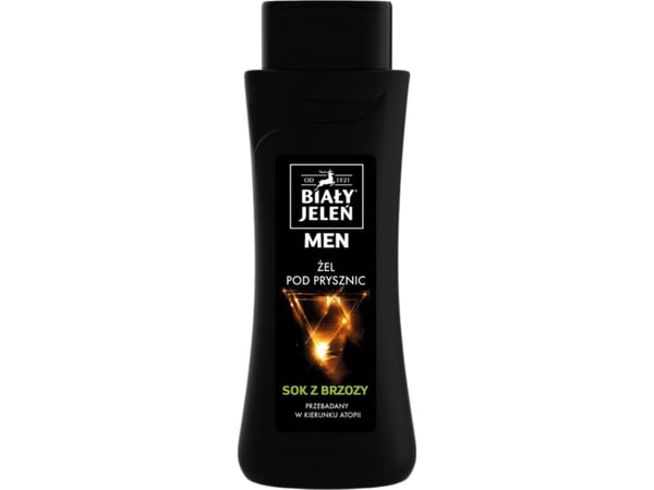 WHITE JELEŃ_Hypoallergenic Moisturizing Shower Gel for men Toning Birch Sap 300ml