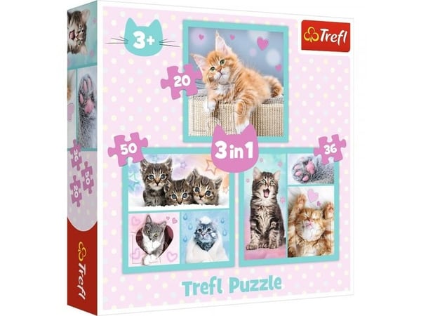 Trefl 34862, 50 kpl, Eläimet, 3 vuosi/vuosia