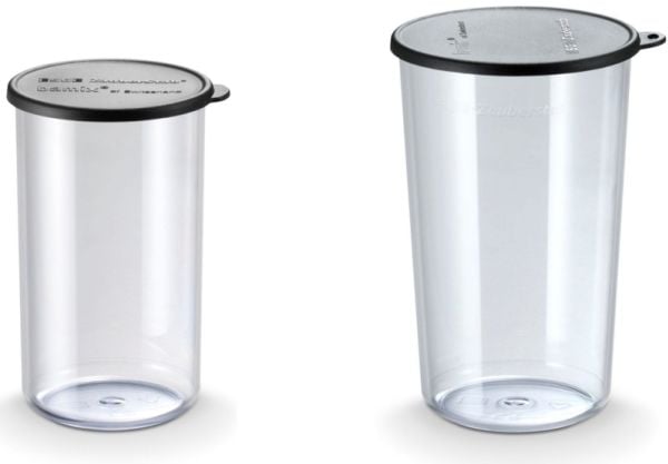 Bamix 3002.001, 1 l, ml, Plast, Svart, Transparent, -20 - 100 ° C, 2 styck