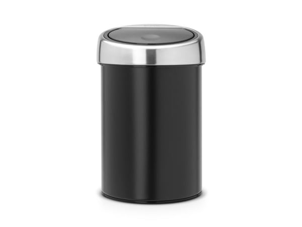 Brabantia Touch Bin - Søppelbøtte - skyvelokk - 3 L - matt svart