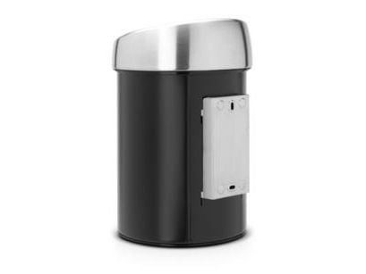 Brabantia Touch Bin - Søppelbøtte - skyvelokk - 3 L - matt svart