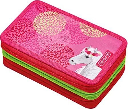 Herlitz TriCase Bloomy Birds, 31 styck, Grön, Rosa, Polyester, Polyvinylklorid (PVC), Bild, 190 mm, 115 mm