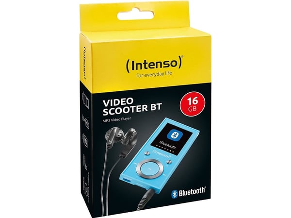 Intenso Video Scooter BT - Digital spelare - 16 GB - blå