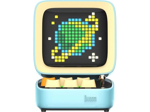 Divoom Ditoo Pro Gonik BT black, Trådløs, Stereo bærbar høyttaler, Blå, LED, Innebygd batteri, 8 timer
