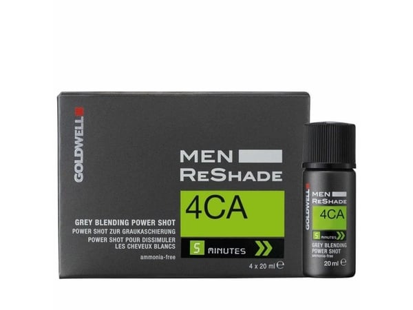 Goldwell Men ReShade Grey Blending Power Shot, Grey, 4CA, Män, 4 st, 80 ml, Allt hår