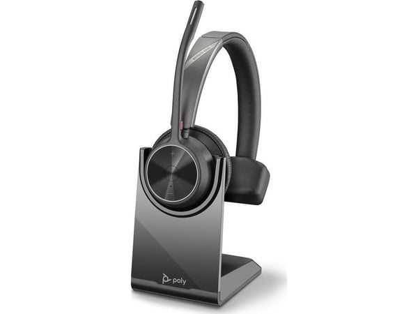 POLY Voyager 4310 UC, Trådløs, Kontor/kundesenter, 122 g, Hodesett, Sort