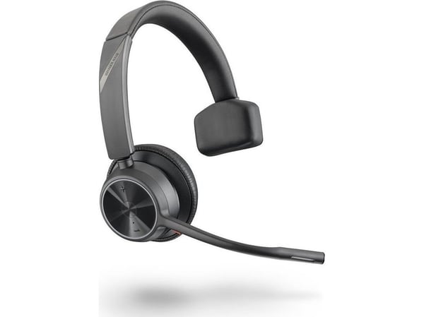 POLY Voyager 4310 UC, Trådlös, Kontor/callcenter, 122 g, Headset, Svart