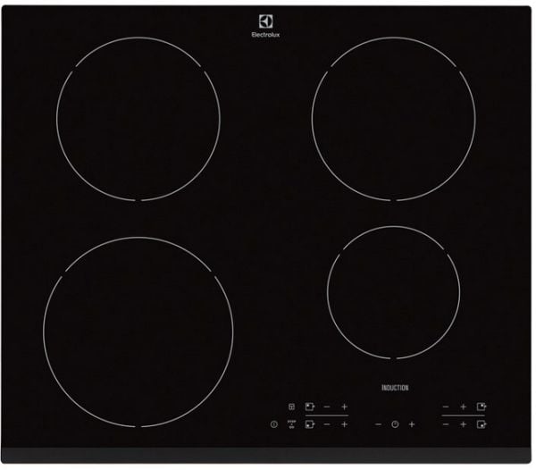 Electrolux HOI630MF - Induksjonskomfyrtopp - 4 plater - Nisje - bredde: 56 cm - dybde: 49 cm - med avfaset front - svart