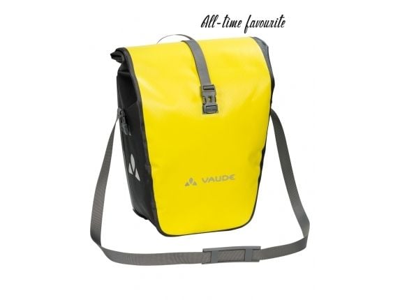 VAUDE Aqua Back, Sykkelsete, Sykkelveske, Stoff, Polyurethan, Sort, Gult, 48 l, 25 kg