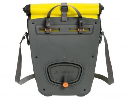 VAUDE Aqua Back, Sykkelsete, Sykkelveske, Stoff, Polyurethan, Sort, Gult, 48 l, 25 kg