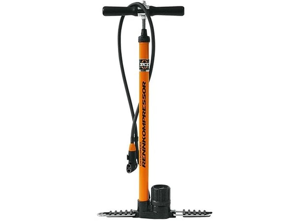 SKS RENNKOMPRESSOR, Golvluftpump, Cykel, Orange, T-grepp, 16 Bar, Metall, Stål
