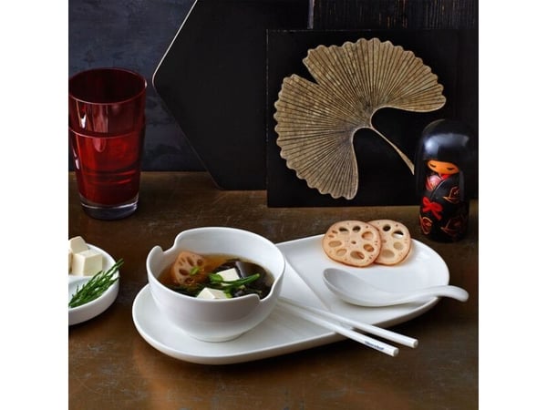 Villeroy & Boch Soup Passion, Spisepinnesett, Hvit, Porselen, 2 stykker, 240 mm