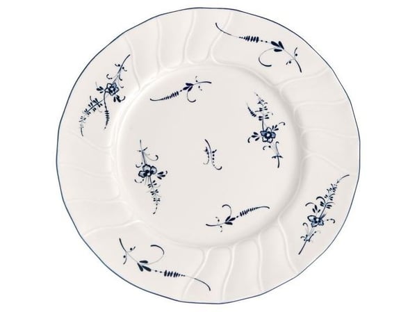 Villeroy & Boch 1023412620, Middagstallerken, Rund, Porselen, Blå, Hvit, Old Luxembourg, 26 cm