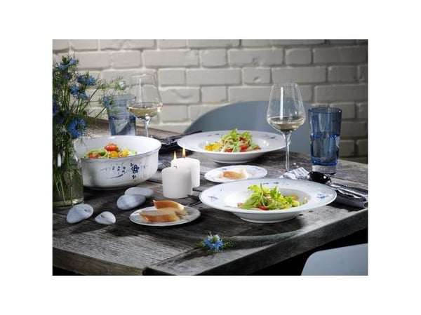 Villeroy & Boch 1023412620, Middagstallerken, Rund, Porselen, Blå, Hvit, Old Luxembourg, 26 cm