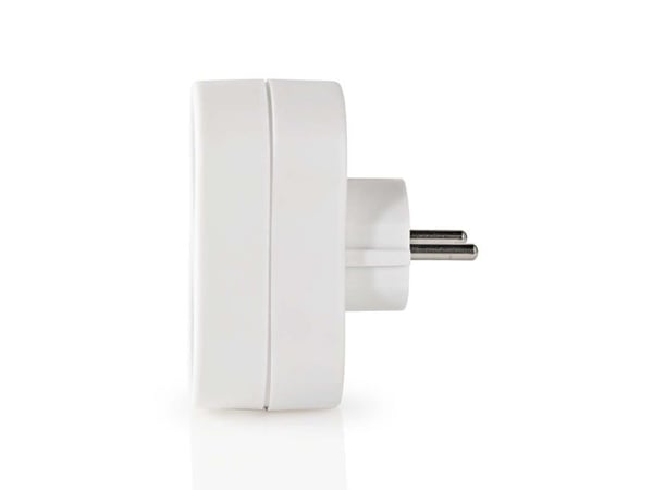 Nedis PSSPL200F1WT, Sisätila, Valkoinen, 2 AC-pistorasia(a), 230 V, 3500 W, 16 A