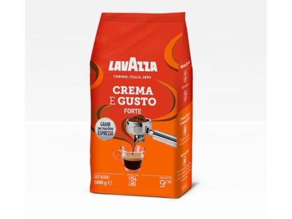 Lavazza Crema e Gusto Forte, 1 kg, Espresso, Middels brent, 9/10, Arabica, Robusta, Italia