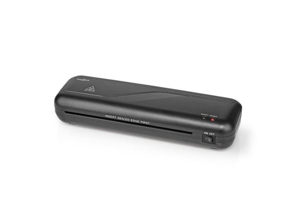 Nedis LAMI112BK4, 21 cm, Varmlaminator, 230 mm/min, 12,5 cm, A4, Sort