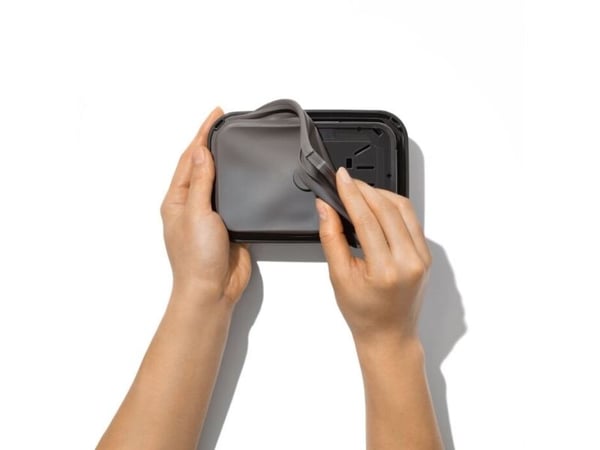 OXO 3118800, Universell Container, 1,6 l, Plast, Silikon, Rustfritt stål, Gjennomsiktig, Avtagbart lokk, Rektangulær