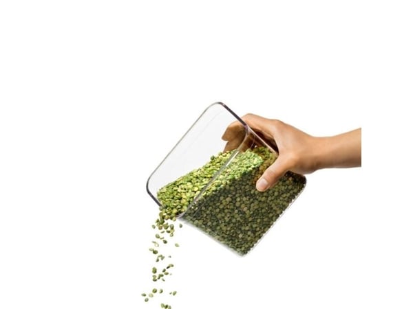 OXO 3118800, Universell Container, 1,6 l, Plast, Silikon, Rustfritt stål, Gjennomsiktig, Avtagbart lokk, Rektangulær