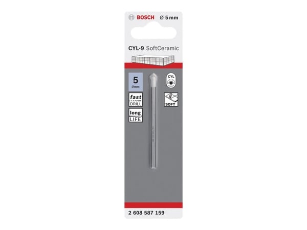 Bosch CYL-9 - Bor - for flis, keramisk - 5 mm - lengde: 70 mm
