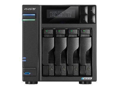ASUSTOR Lockerstor 4 Gen2 AS6704T - NAS-server - 4 brønner - SATA 6Gb/s - RAID 0, 1, 5, 6, 10, JBOD - RAM 4 GB - 2.5 Gigabit Ethernet - iSCSI støtte