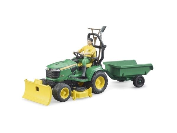 Bruder bworld John Deere Plænetraktor med trailer legetøj