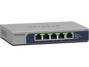 NETGEAR MS105 - Kytkin - hallitsematon - 5 x 100/1000/2.5G - työpöytä, seinään kiinnitettävä