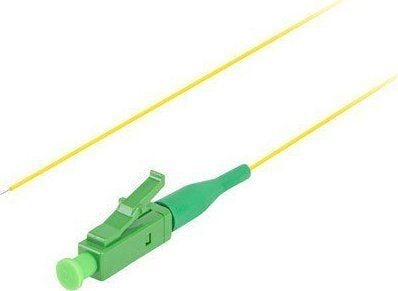 Lanberg - Grisehale - LC/APC-enkeltmodus (hann) - 2 m - 0.9 mm - fiberoptisk - 9 / 125 micron - 0 - 20 db - halogenfri, enkel stripe - gul