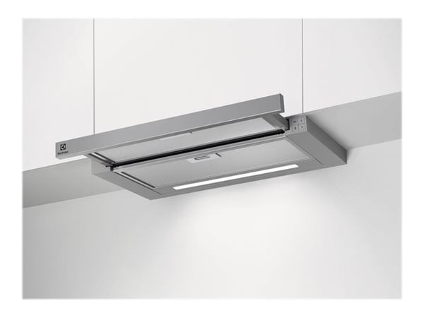 Electrolux LFP416X - Panser - teleskopisk - bredde: 59.8 cm - dybde: 30 cm - ekstraksjon og resirkulasjon (-) - grå