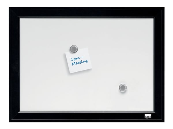 Nobo Quartet - Whiteboard - veggmonterbar - 585 x 430 mm - svart ramme